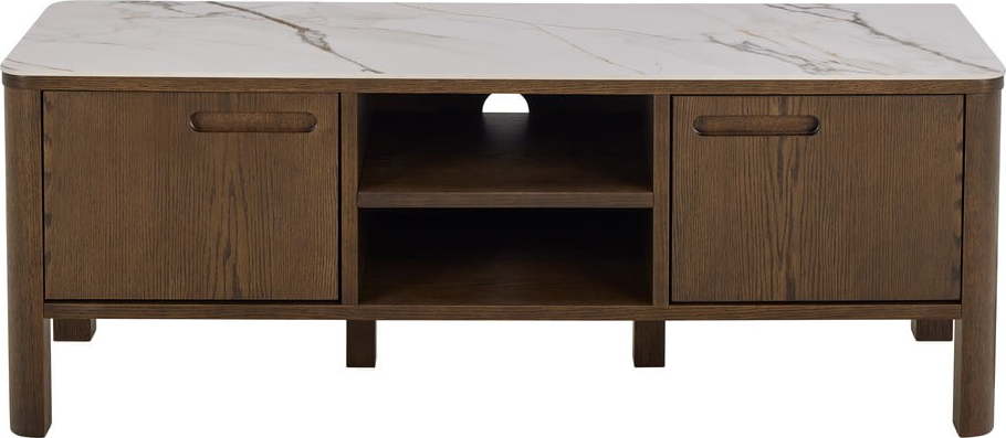 Hnědý TV stolek v dekoru dubu 120x45x40 cm Southampton – Actona Actona