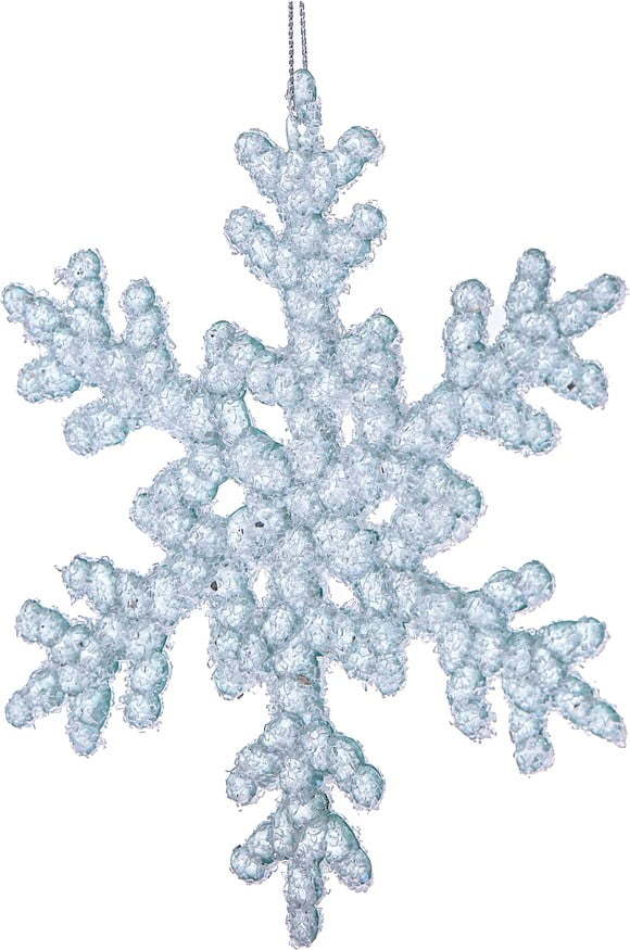 Skleněná vánoční ozdoba ø 6 cm Snowflake – Dakls Dakls