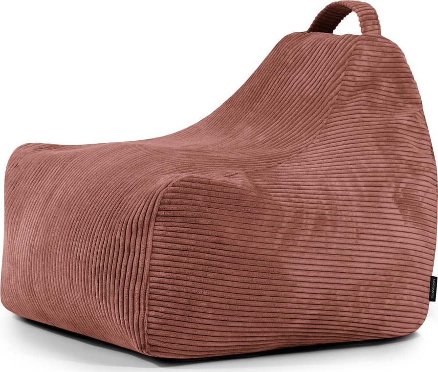 Manšestrový dětský sedací vak v cihlové barvě Game Amuse – SLOWDOWN SLOWDOWN