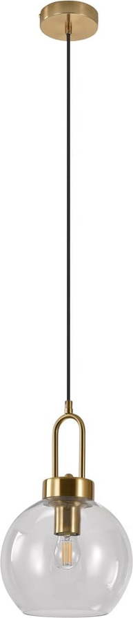 Závěsné svítidlo v mosazné barvě se skleněným stínidlem ø 20 cm Luton – House Nordic House Nordic