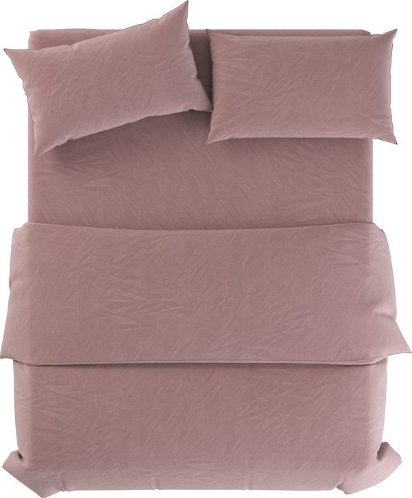 Starorůžové lněné povlečení na dvoulůžko 200x200 cm Blush – Native Natural Native Natural