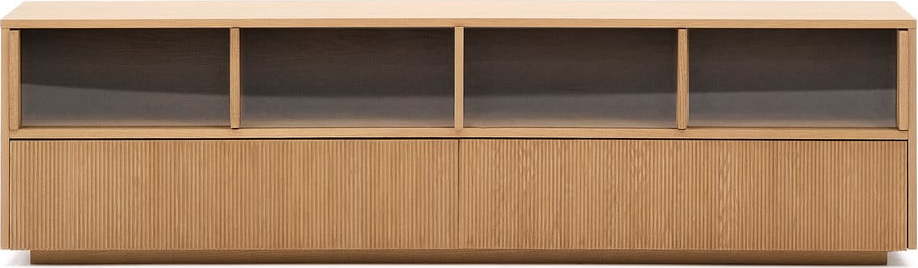 TV stolek v dekoru dubu v přírodní barvě 200x54x40 cm Helvine – Kave Home Kave Home