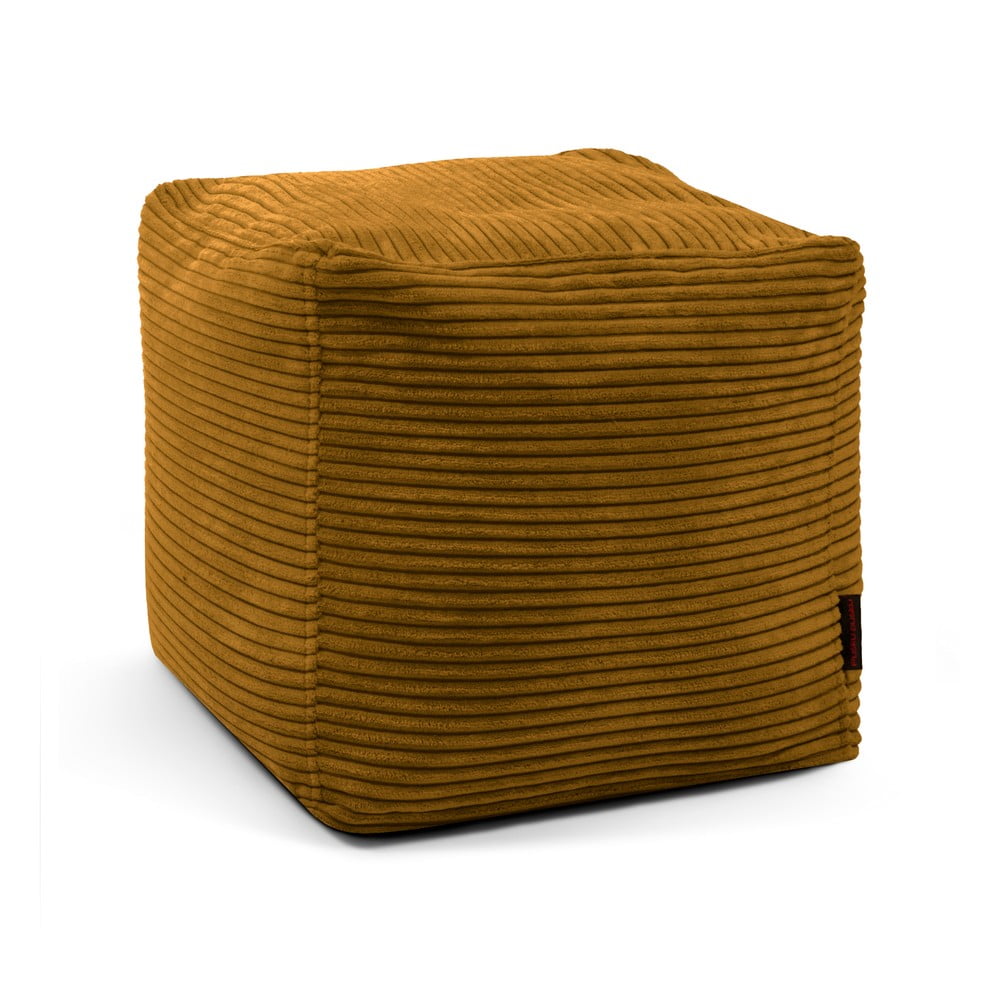 Manšestrový sedací vak v hořčicové barvě Up! MooG – SLOWDOWN SLOWDOWN