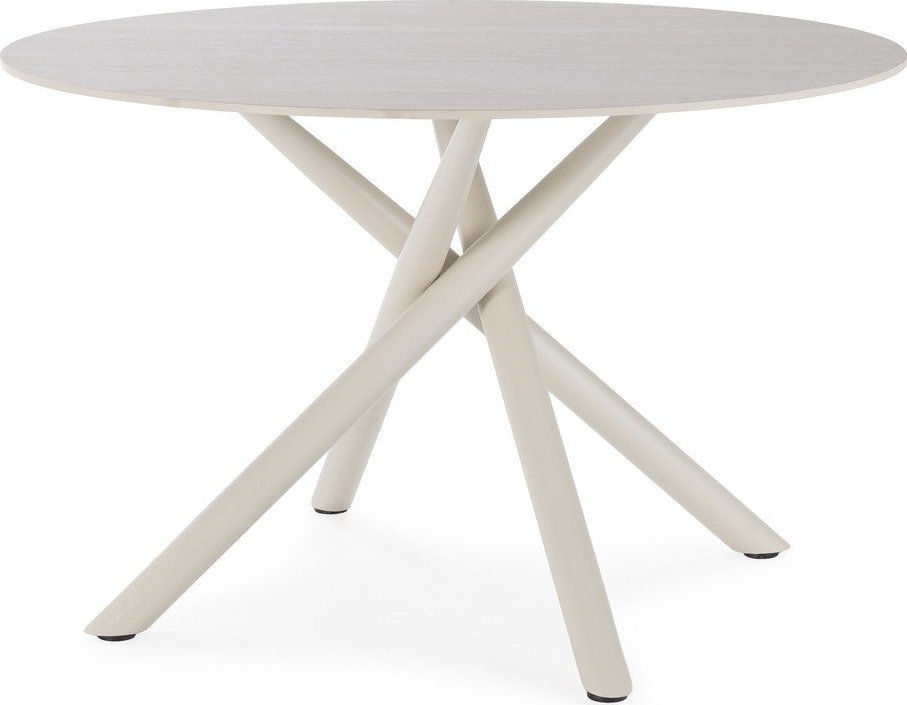 Kulatý jídelní stůl s keramickou deskou ø 119