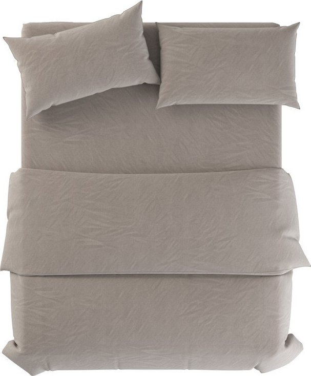 Světle šedé/taupe lněné povlečení na jednolůžko 135x200 cm Natural – Native Natural Native Natural