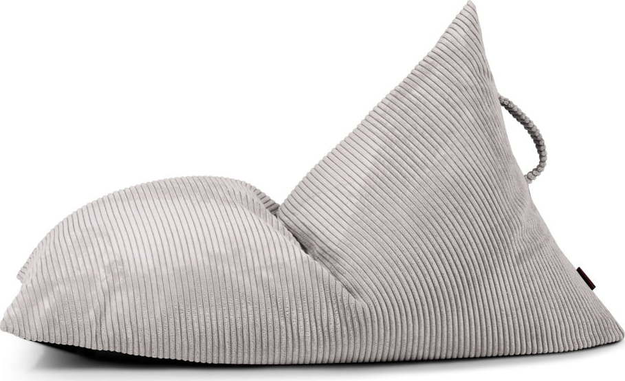 Světle šedý manšestrový dětský sedací vak Razzy – SLOWDOWN SLOWDOWN