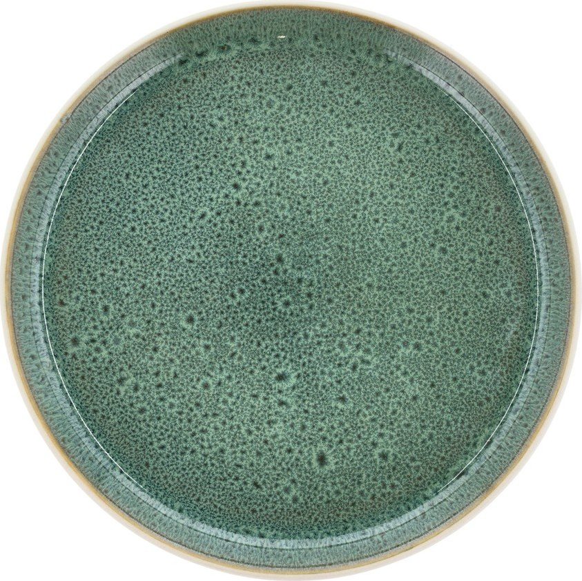 Bílý/zelený dezertní talíř z kameniny ø 21 cm Gastro White/Green – Bitz Bitz