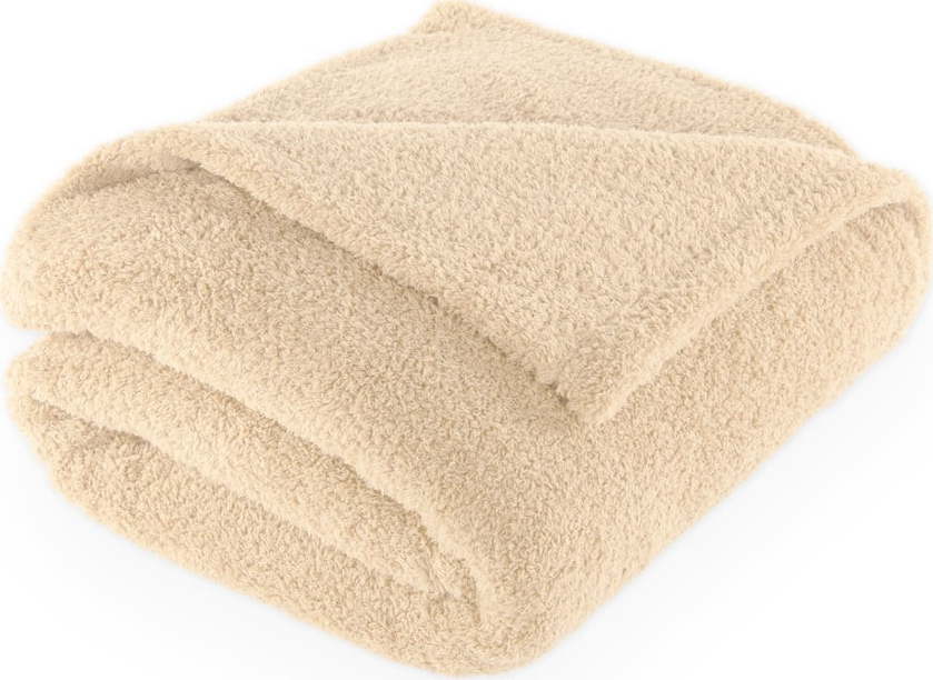 Béžová deka z mikroplyše 150x200 cm Cocoon – Tiseco Home Studio Tiseco Home Studio