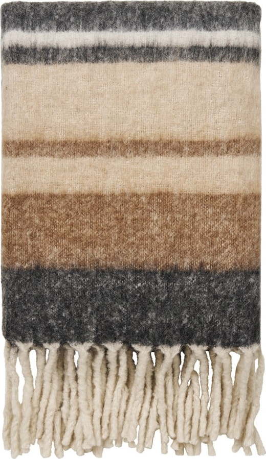 Hnědá deka s příměsí vlny 130x170 cm Carmel – House Nordic House Nordic