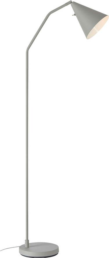 Šedá LED stmívatelná stojací lampa s kovovým stínidlem (výška 144 cm) Funil – Markslöjd Markslöjd