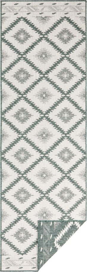 Zeleno-krémový venkovní koberec NORTHRUGS Malibu