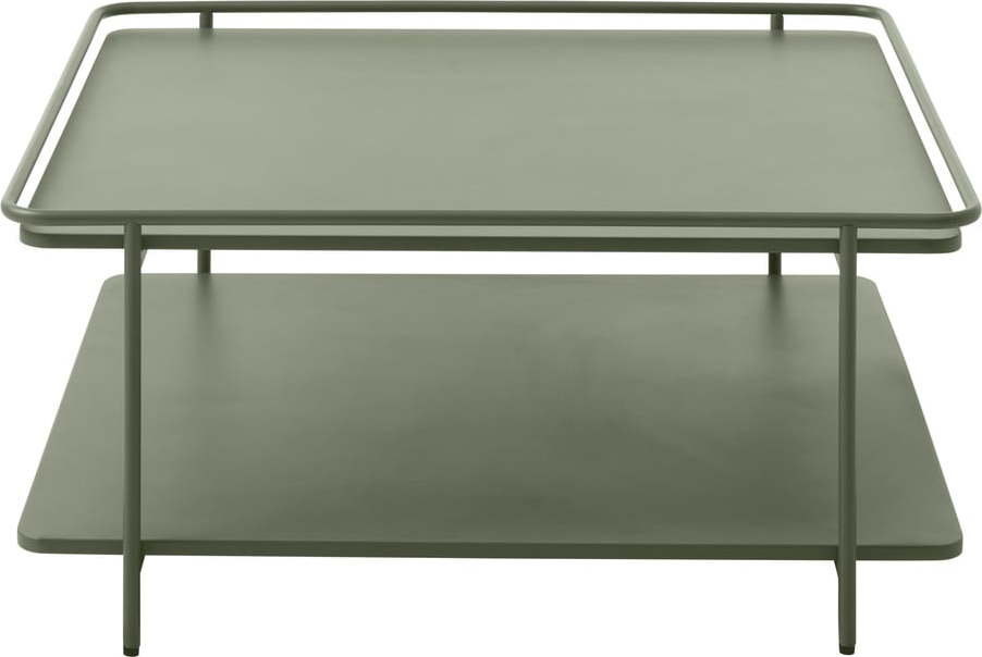 Zelený kovový konferenční stolek 75x75 cm Yuba – Unique Furniture Unique Furniture