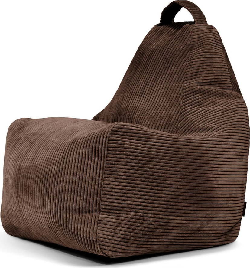 Tmavě hnědý manšestrový sedací vak Play Amuse – SLOWDOWN SLOWDOWN