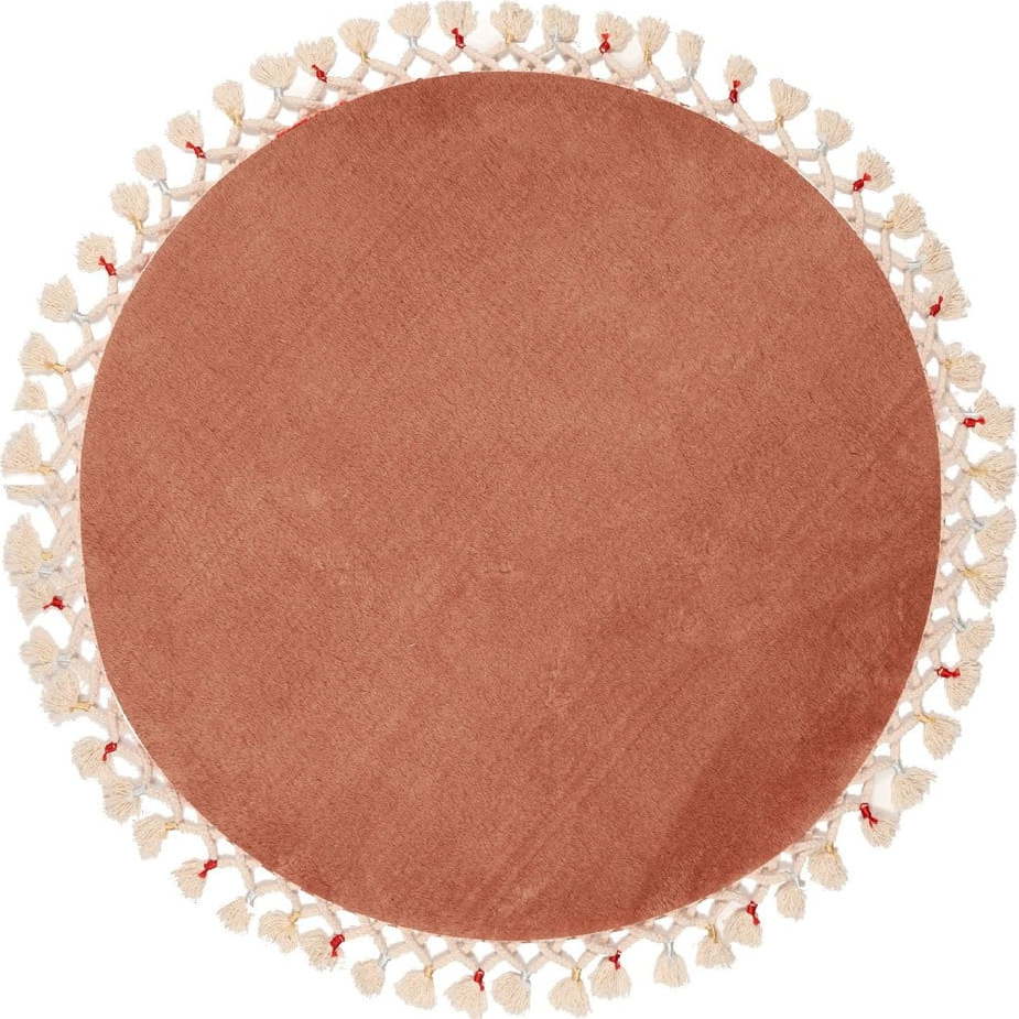 Hnědá koupelnová předložka ø 80 cm Tuft – Foutastic Foutastic