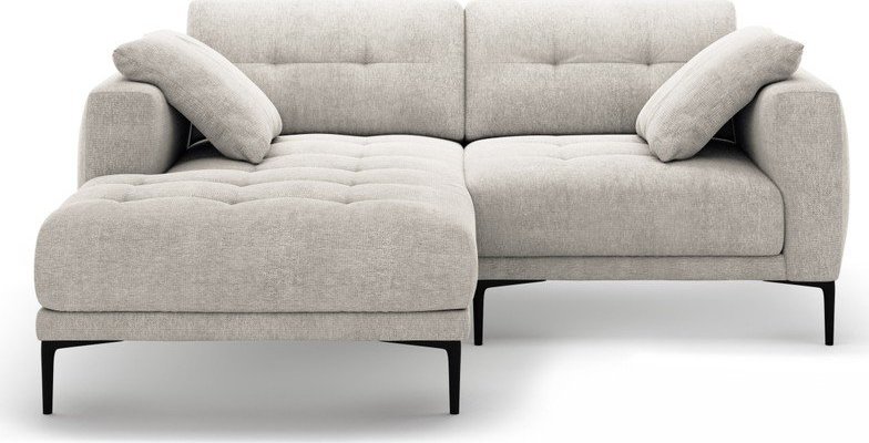 Béžová rohová pohovka (levý roh/s lenoškou) Bemy – Micadoni Micadoni