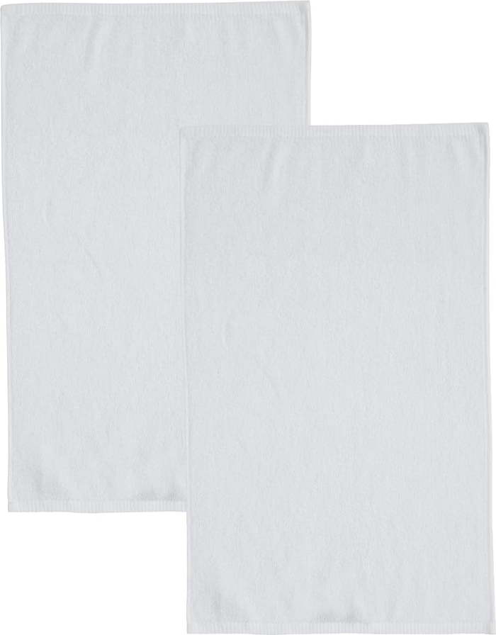 Bílé rychleschnoucí/froté bavlněné osušky v sadě 2 ks 90x140 cm Quick Dry – Catherine Lansfield Catherine Lansfield