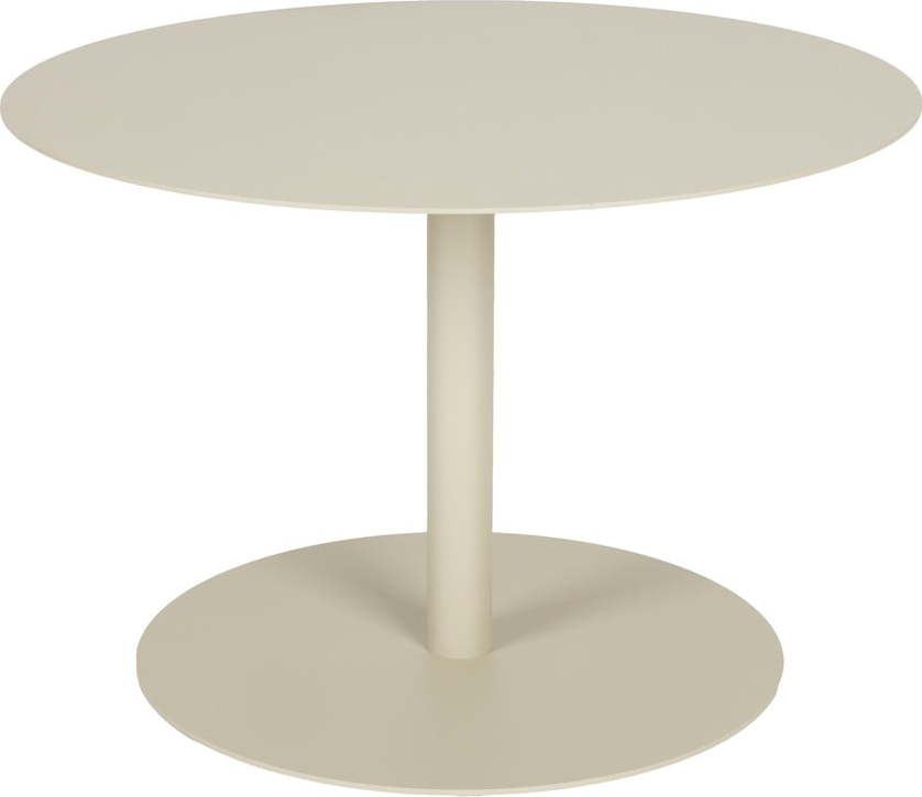 Krémový ocelový kulatý konferenční stolek ø 60 cm Snow – Zuiver Zuiver