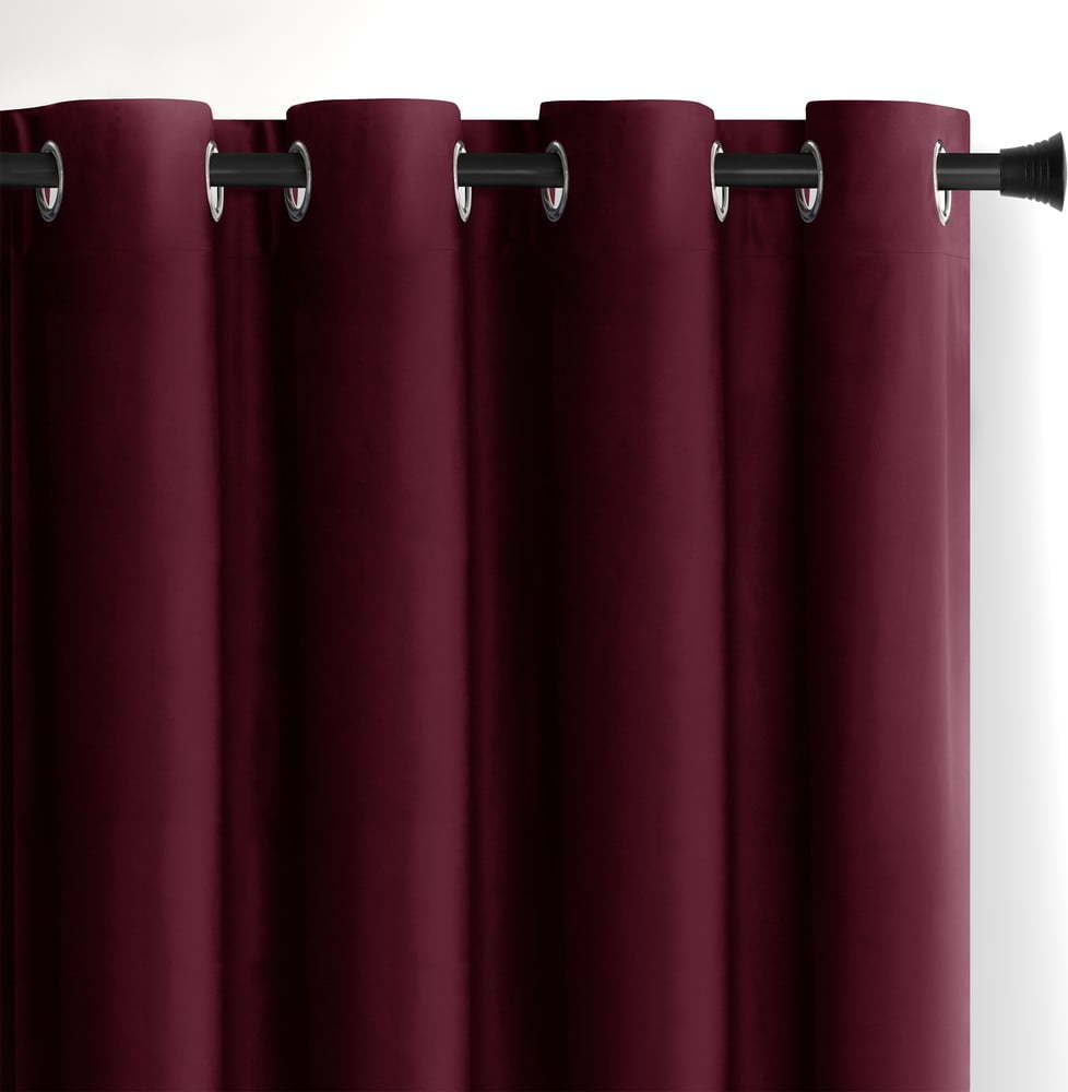 Vínový sametový dimout závěs 140x245 cm Eyelets – Restilo Restilo