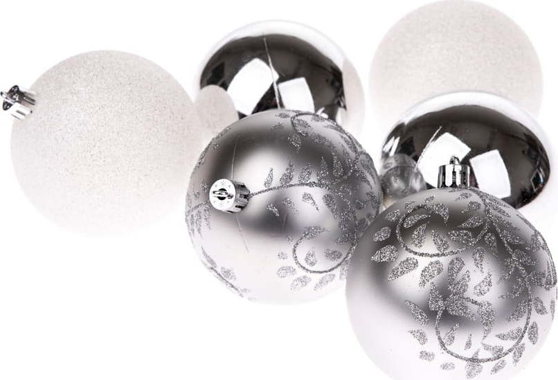 Plastové vánoční koule v sadě 6 ks ø 8 cm – Dakls Dakls