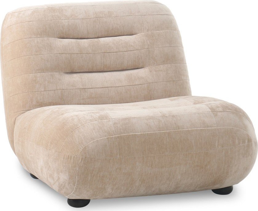 Béžové sametové křeslo Wyatt – Dutchbone Dutchbone