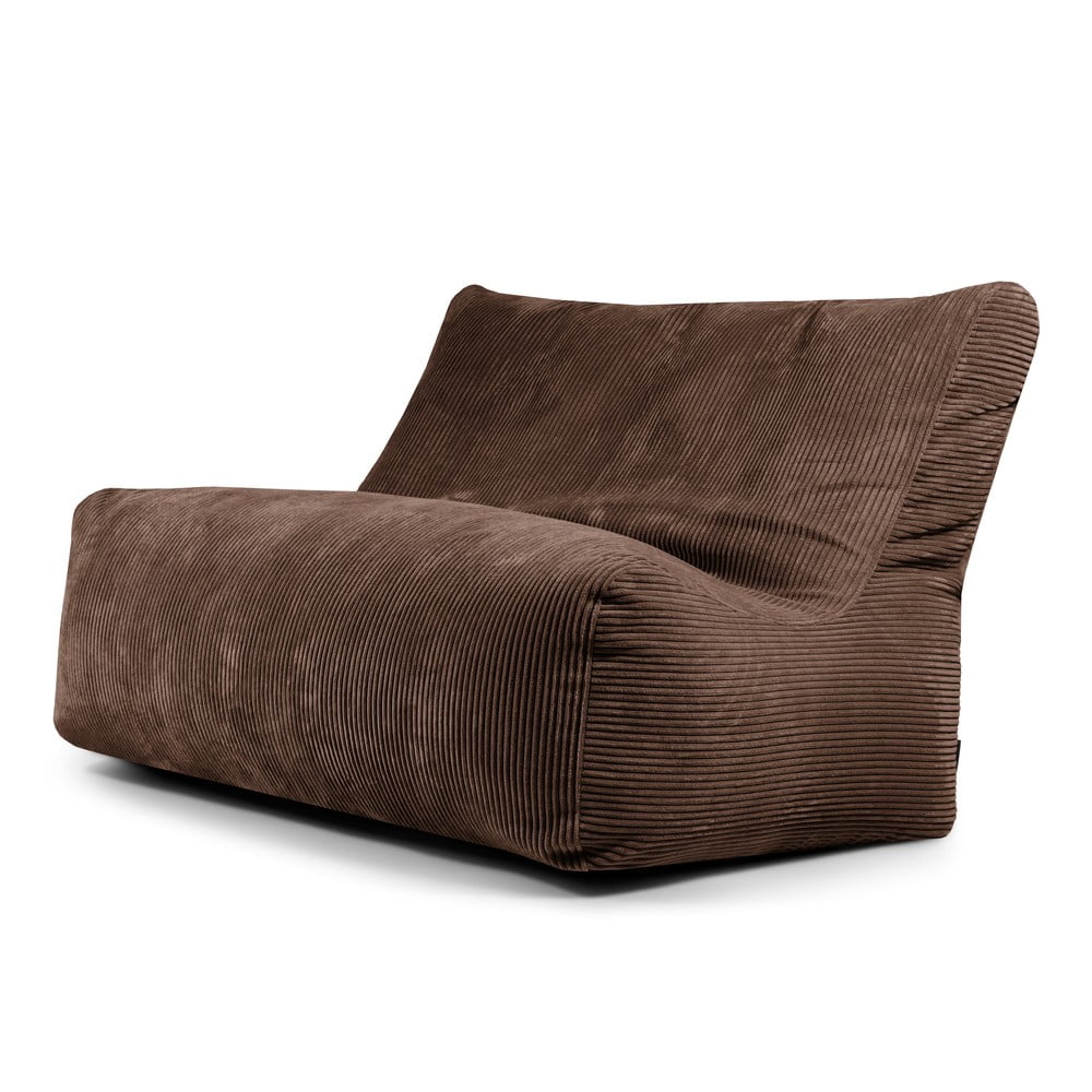 Tmavě hnědý manšestrový sedací vak Sofa Seat Lounge – SLOWDOWN SLOWDOWN