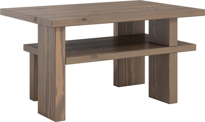 Hnědý konferenční stolek z borovicového dřeva 45x68 cm Japan – Karup Design Karup