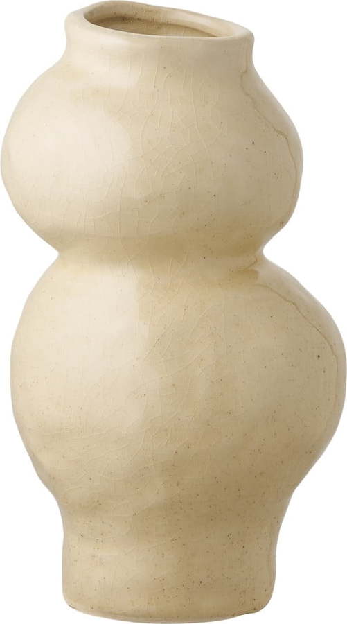 Béžová keramická váza (výška 19