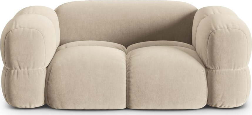 Béžová sametová pohovka 180 cm Loretto – Cosmopolitan Design Cosmopolitan design