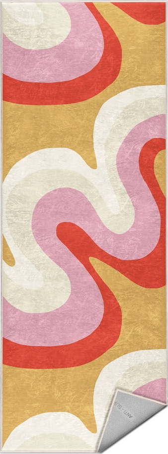 Žlutý/růžový pratelný běhoun 60x230 cm Raspberry Creamsicle – Mila Home Mila Home