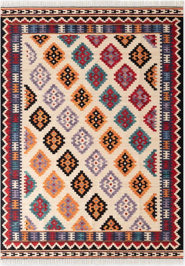 Červený oboustranný ručně tkaný vlněný koberec 120x170 cm Kamal Kian – Nouristan Hanse Home