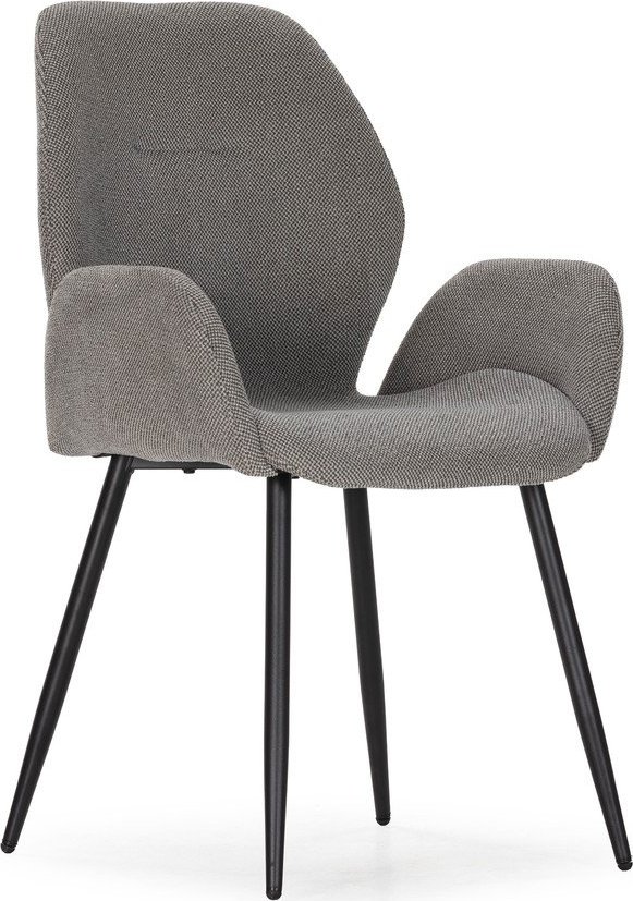 Šedá čalouněná jídelní křesla v sadě 2 ks Ansu – Marckeric Marckeric