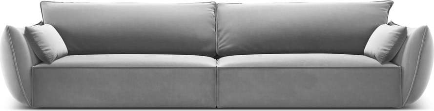 Světle šedá sametová pohovka 248 cm Vanda – Mazzini Sofas Mazzini Sofas