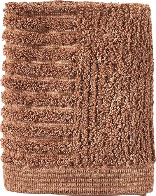 Froté bavlněný ručník v terakotové barvě 30x30 cm Classic – Zone Zone