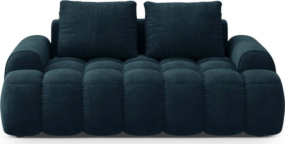 Sametová pohovka v petrolejové barvě 175 cm Linz – Cosmopolitan Design Cosmopolitan design