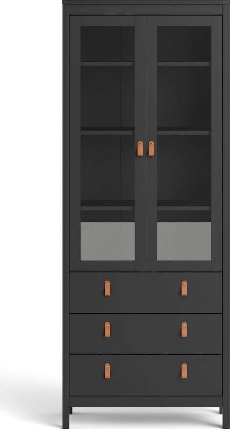 Černá vitrína 78x199 cm Madrid – Tvilum Tvilum