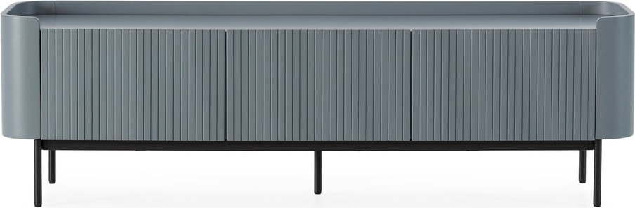 Šedomodrý TV stolek 180x55x40 cm Willa – MOME Mome