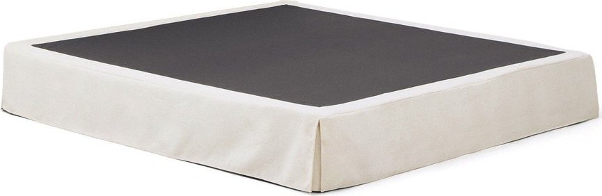 Bílá čalouněná dvoulůžková postel bez čela 180x200 cm Jaira – Kave Home Kave Home