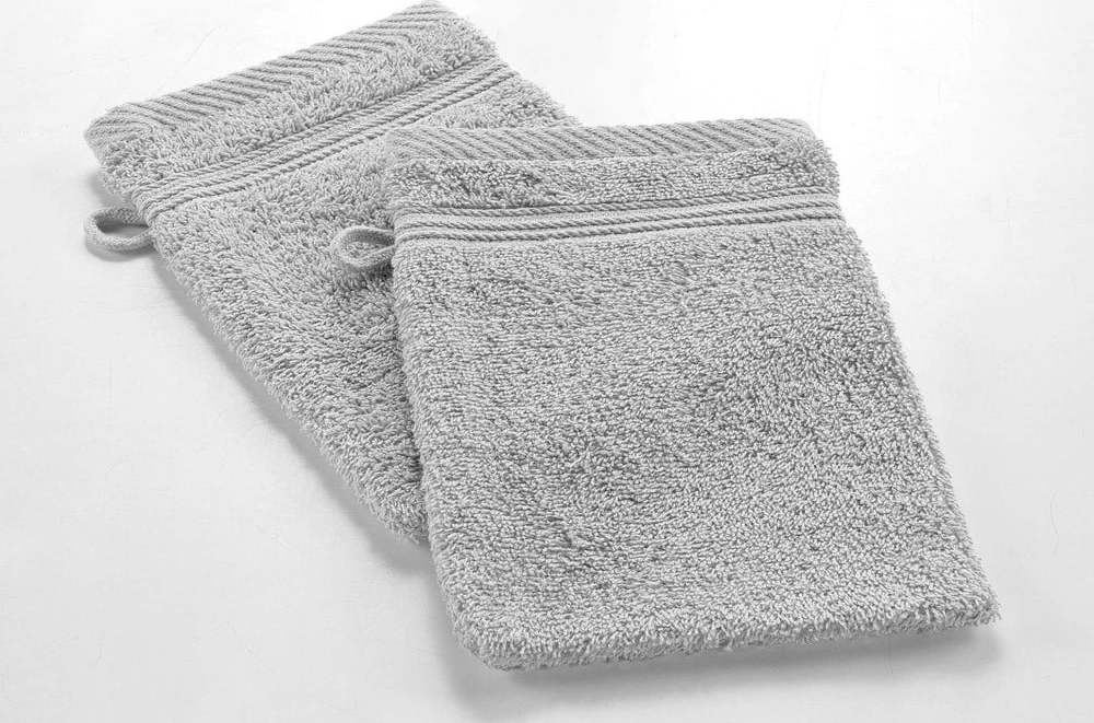 Světle šedá bavlněná žínka 15x21 cm Tendresse – douceur d'intérieur Douceur d intérieur