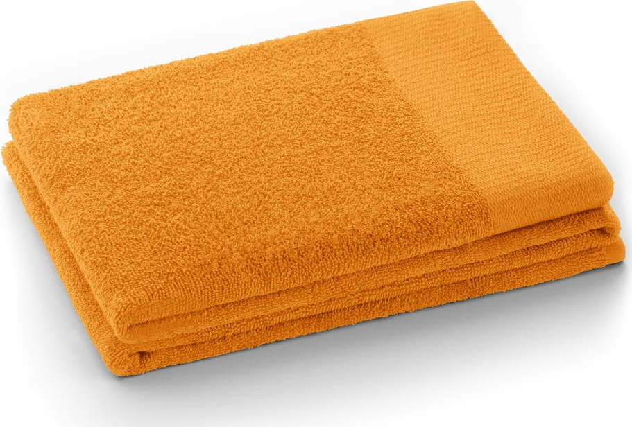 Oranžová froté bavlněná osuška 70x140 cm Amari – Restilo Restilo