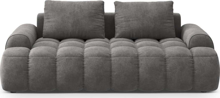 Šedá sametová pohovka 200 cm Linz – Cosmopolitan Design Cosmopolitan design