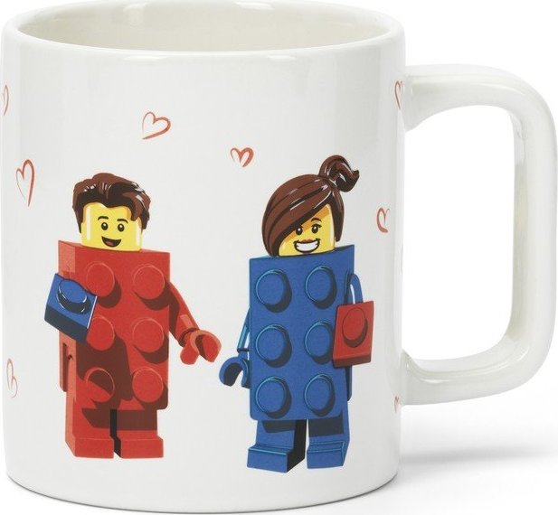 Bílý keramický dětský hrnek 300 ml Love – LEGO® LEGO