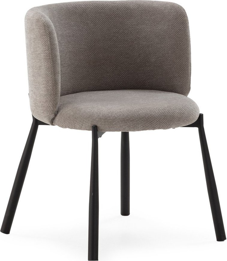 Šedá čalouněná jídelní křesla v sadě 2 ks Ginny – MOME Mome