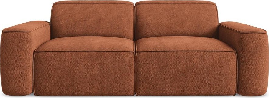 Žinylková pohovka v terakotové barvě 204 cm Omao – Makamii Makamii