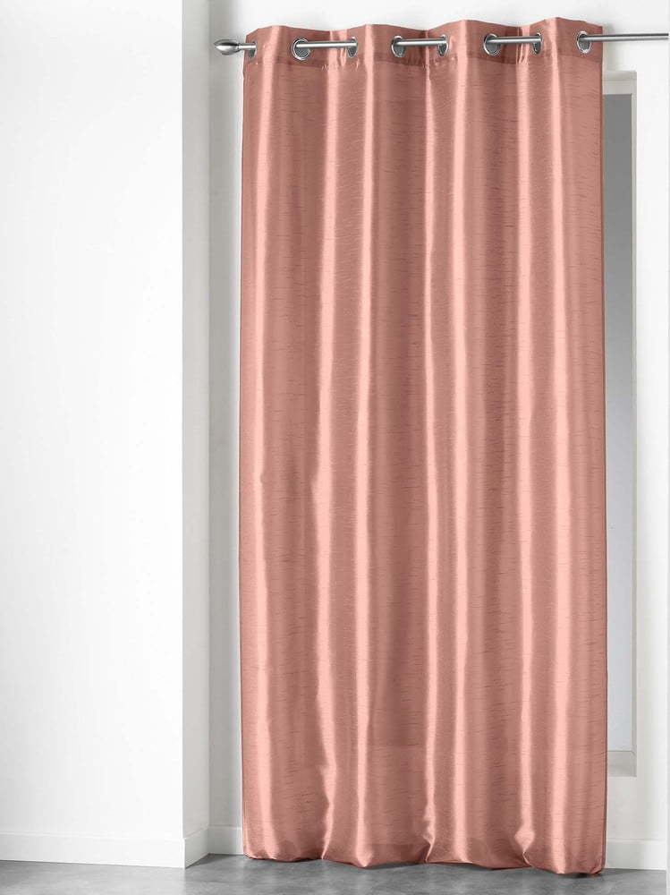 Růžový závěs z mikrosaténu 140x240 cm Shana – douceur d'intérieur Douceur d intérieur