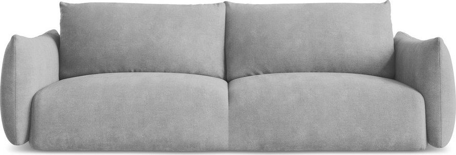 Světle šedá žinylková rozkládací pohovka 230 cm Leila – Makamii Makamii