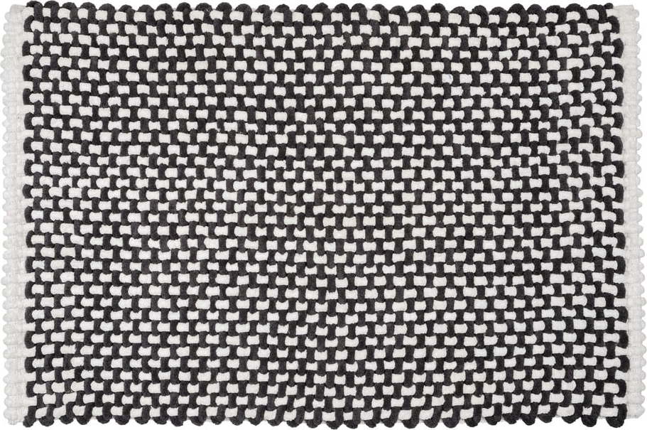 Černobílá textilní koupelnová předložka 50x80 cm Covelo – Wenko WENKO