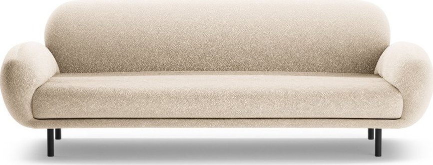 Béžová pohovka z textilie bouclé 208 cm Poppy – Micadoni Micadoni