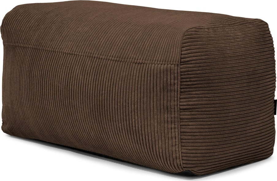 Tmavě hnědý manšestrový sedací vak Plus 100 Lounge – SLOWDOWN SLOWDOWN