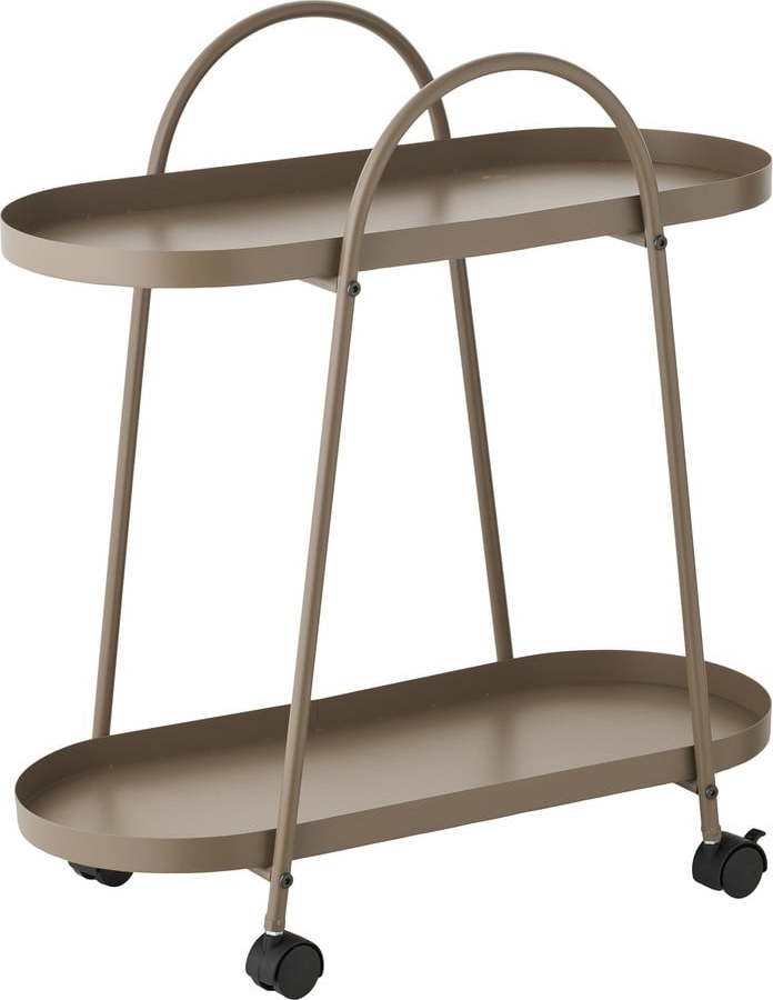 Kovový servírovací stolek na kolečkách 27