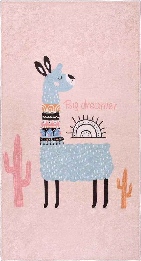 Růžový pratelný dětský koberec 80x120 cm Big Dreamer Camel – Vitaus Vitaus